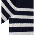 Herren Strickpullover Baumwolle Honey Comb Stripe Pullover